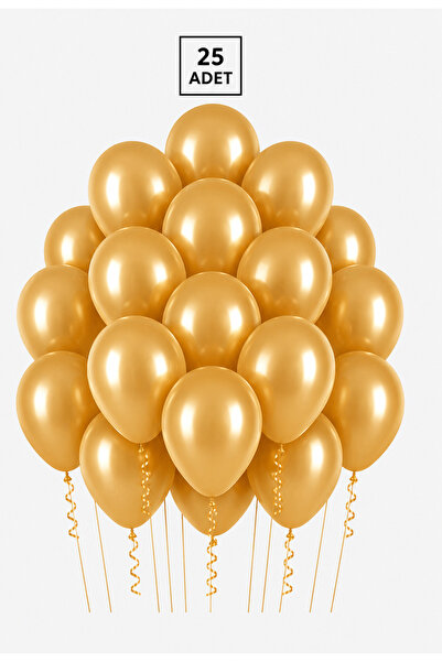 Balonsan بالون ذهبي معدني اللون 25 قطعة