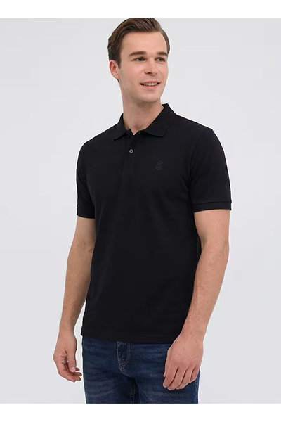 lumberjack Mb Ct953 Muška crna polo majica
