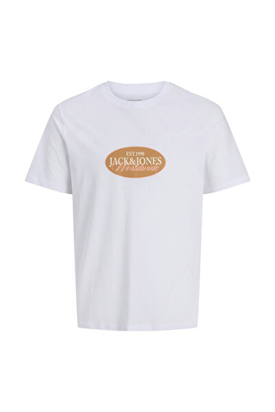 Jack & Jones Beyaz Erkek Çocuk Baskılı T-Shirt 12298345