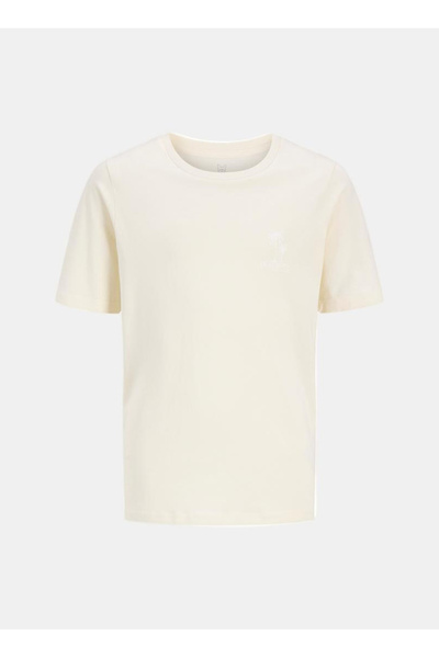 Jack & Jones Krem Erkek Çocuk Baskılı T-Shirt 12297975
