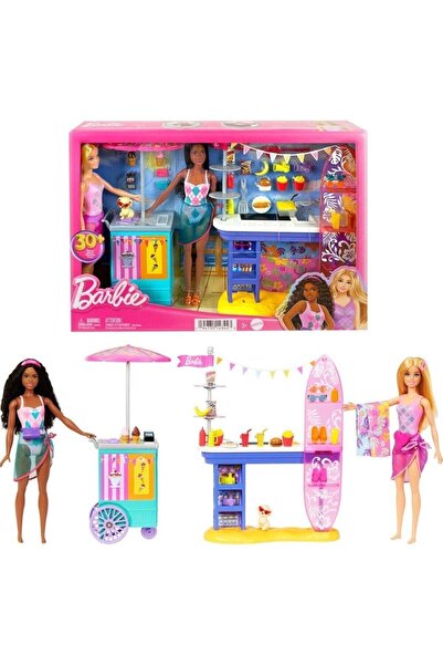 mattel لعبة باربي: كشك طعام على شاطئ بروكلين وماليبون