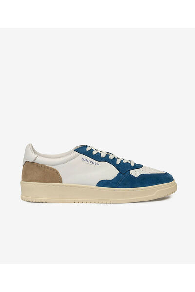 Greyder Erkek Saks Beyaz Hakiki Deri Sneaker Ayakkabı 4Y1SA62609