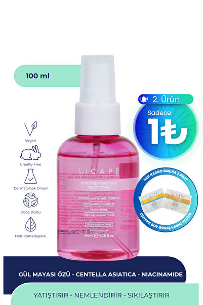 Licape Etkisi Arttırılmış Saf Gül Mayası Toniği 100ml
