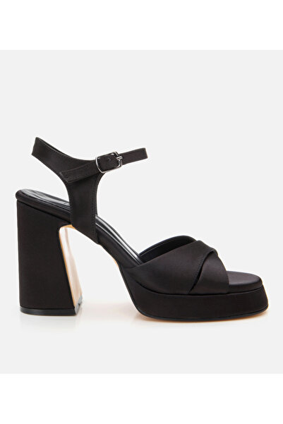 Hotiç Women's Black Evening Dress High Heel Sandals