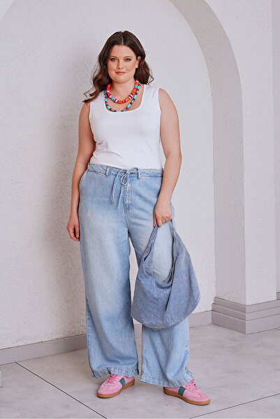 Büyük Moda Draped Loose-Fit Jeans