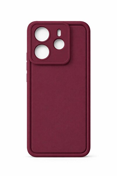 Vissona mi Redmi Note 14 Uyumlu Kamera Çıkıntılı Mat Silikon Telefon Kılıfı