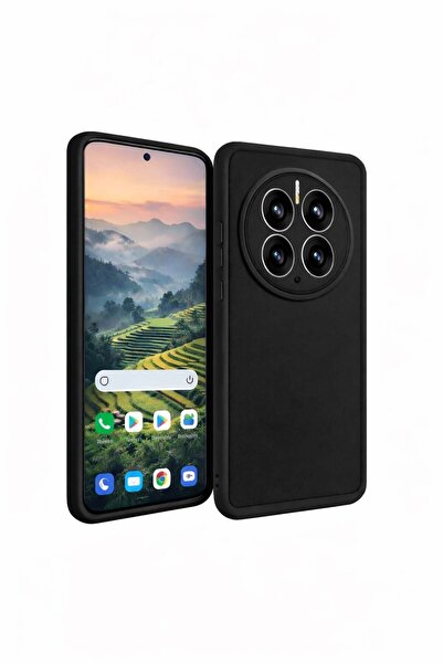 Vissona Huawei Mate 50 pro Uyumlu Kamera Çıkıntılı Mat Silikon Telefon Kılıfı