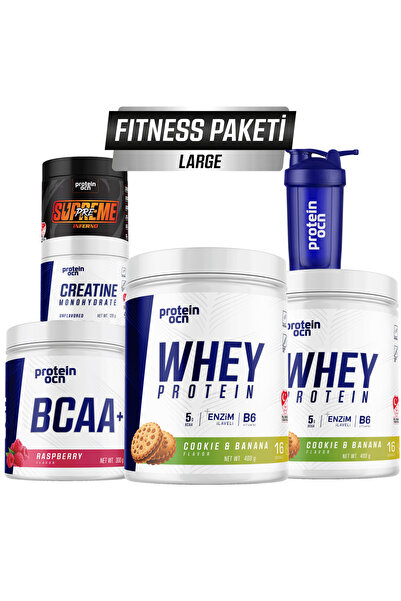 Proteinocean Fitness Paketi Large - Cookie%Banana Ahududu