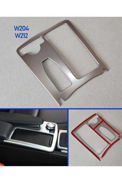 Store Mercedes W204 Orta Konsol Krom Çerçeve VE Joysitck LOGO Yapışkanlı W204...