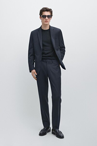 Massimo Dutti Yün karışımlı klasik pantolon