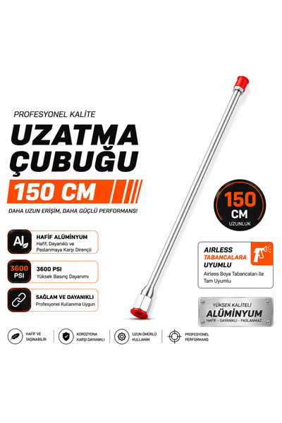 Haspro Airless Boya Makinesi Uzatma Çubuğu - 150 Cm
