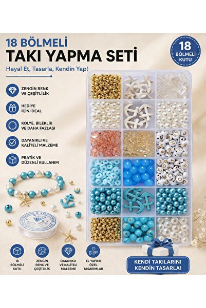 By MO Accessories SEZONUL DE VARĂ Mărgele din fructe de mare Ancoră Stea de m...