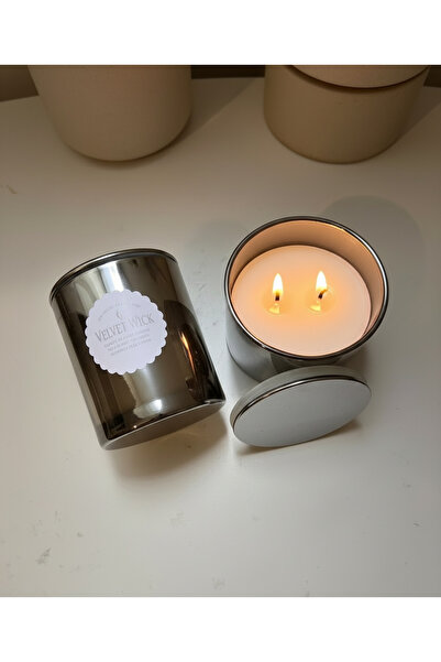 velve Modern Style Glass Jar Scented Candle Luxury Aromatherapy Candle for Tr...