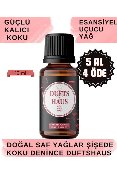 duftshaus Gül Esansiyel Uçucu Koku Yağı Difüzör Esansı Buhurdanlık Yağı Aroma...