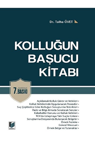 Adalet Yayınevi Kolluğun Başucu Kitabı Talha Övet, Mayıs 2026