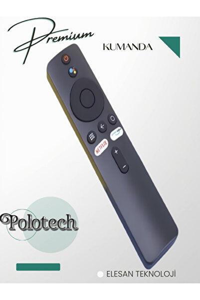 POLOTECH Mi Tv Stick Android Tv Bluetooth Yedek Uzaktan Kumanda Ses Komutlu