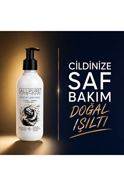 ALLPURE VÜCUT LOSYONU (200ml COLLAGEN ve B5 içeren Sıkılaştırıcı Yoğun Vücut ...