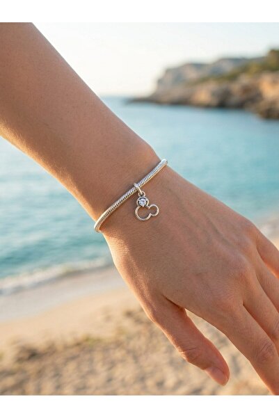 My Story Mickey Mouse Silüeti Gümüş Charm
