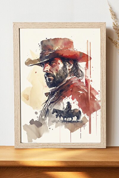 Luna Marissa Αφίσα Red Dead Redemption - Αφίσα ψηφιακής τέχνης από χοντρό χαρ...