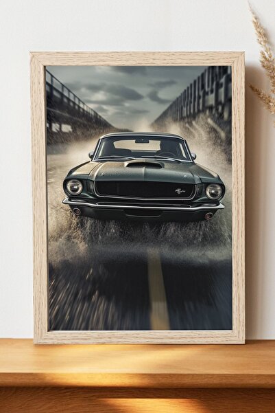 Luna Marissa Αφίσα Ford Mustang - Αφίσα αυτοκινήτου από γυαλιστερό χαρτί χωρί...