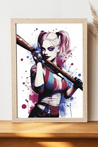 Luna Marissa Καλλιτεχνική αφίσα Harley Quinn - Αφίσα τοίχου από γυαλιστερό χα...