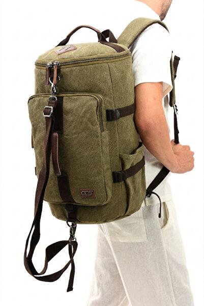 By Hakan eba-6051 Rucsac din pânză (bumbac) Valiză de mână cu compartiment pe...