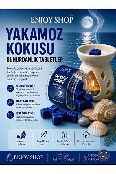 ENJOY SHOP 20 ADET YAKOMOZ ( OKYANUS ) KOKULU WAX MUM TABLAETLERİ DOĞAL NATUR...