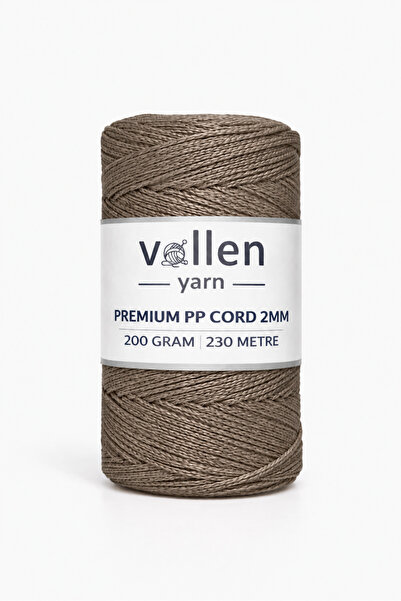 vollen yarn 200gr/230m Premium Polyester Makrome Ipi 2mm ,makrome Ip,makrame,...