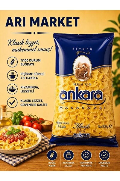 Nuh'un Ankara Arı Gıda Ankara Makarna Fiyonk 500 Gr