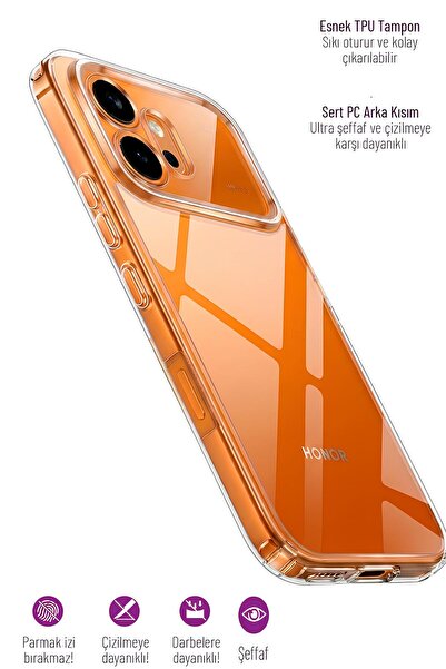 Nezih Case Honor 600 Uyumlu Yumuşak Esnek 3d Süper Şeffaf Silikon Kılıf