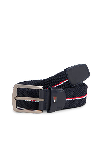 Tommy Hilfiger Lacivert Erkek Kemer DENTON ELASTIC CORP 3.5