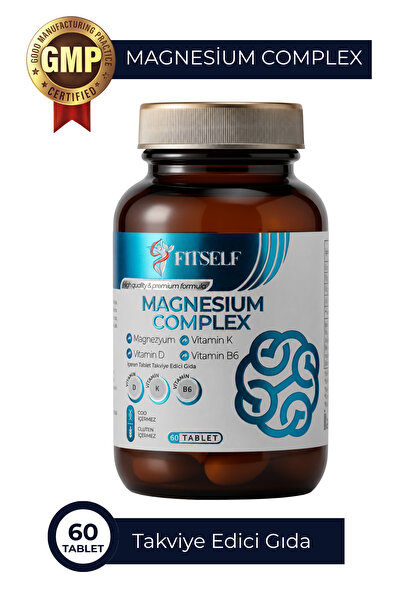 Fitself Magnesium Complex 60 Tablet | Magnezyum, Vitamin D, Vitamin K ve Vita...