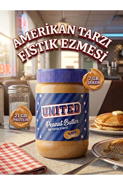 United Fıstık Ezmesi-(%85)-600gr