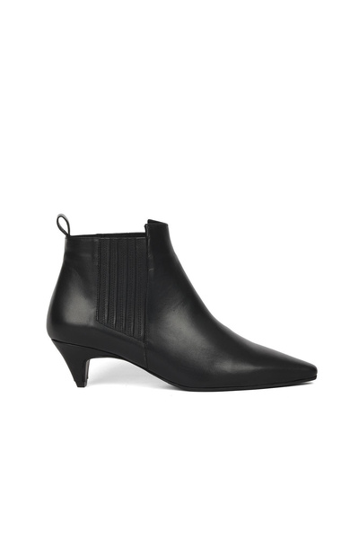 Bueno Shoes Black Leather Women's Heeled Boots 40Wb2320
