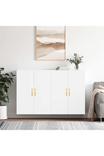 Concept Dulapuri cu montaj pe perete, 2 buc, alb, 69,5x34x90 cm