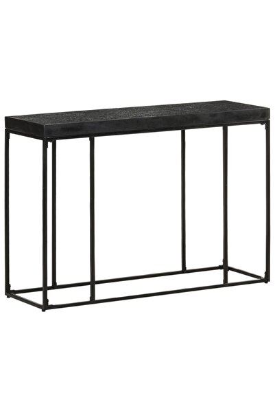 Concept Masă consolă, negru, 110x35x76 cm, lemn masiv acacia și mango