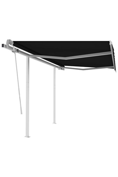 Concept Copertină retractabilă manual cu stâlpi, antracit, 3x2,5 m