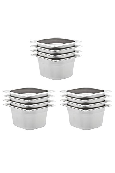 Concept Recipiente Gastronorm 12 buc. GN 1/6 100 mm oțel inoxidabil