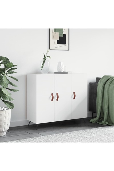 Concept Servantă, alb, 90x34x80 cm, lemn compozit