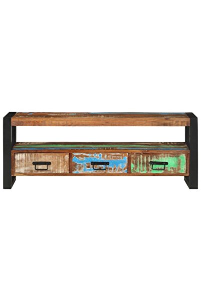 Concept Comodă TV, 120x30x45 cm, lemn masiv reciclat