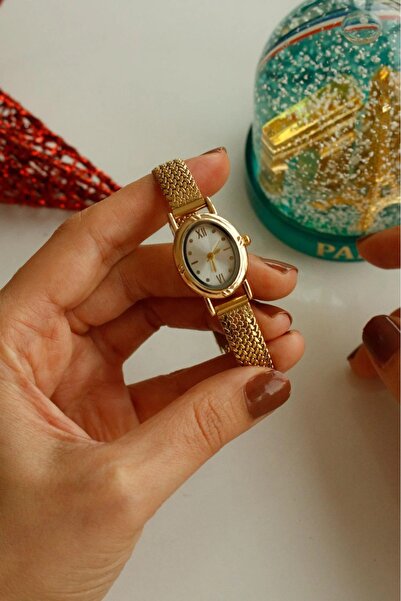 Haziran Accessory Adjustable Gold Cord, Light Color Dial, Steel Women's Watch