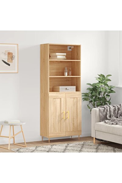 Concept Dulap înalt, stejar sonoma, 69,5x34x180 cm, lemn compozit