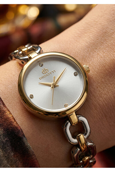 Bigotti Raffinato Silver and Gold Stainless Steel Watch for Women BG.1.10654-1