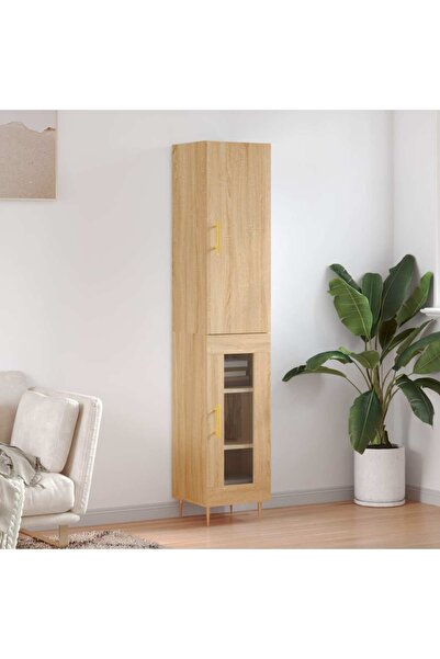 Concept Dulap înalt, stejar sonoma, 34,5x34x180 cm, lemn prelucrat