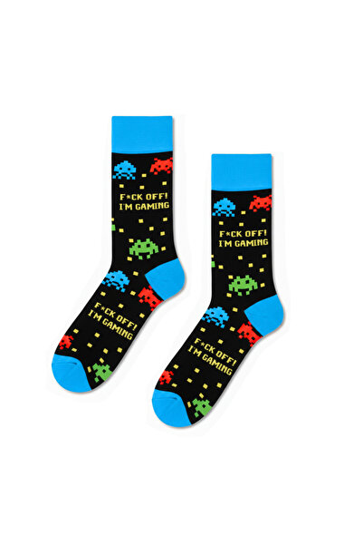 CARNAVAL SOCKS F.ck Off I am جوارب ملونة منقوشة للألعاب