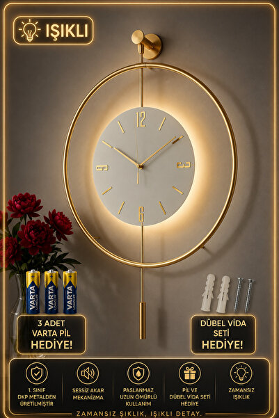 MetaQuartz Aksesuar Timelles Kristal Gold (Özel Seri-Quartz Mekanizmalı) Ledl...