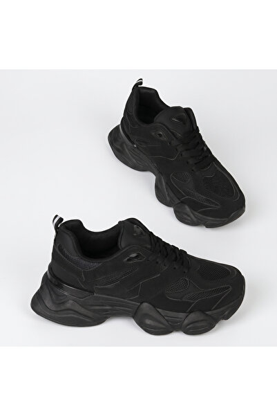 OEM Adidași cu platformă groasă pentru femei, din piele ecologică și plasă, c...