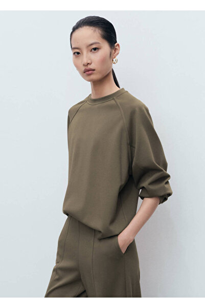 MANGO Woman Bisiklet yaka sweatshirt