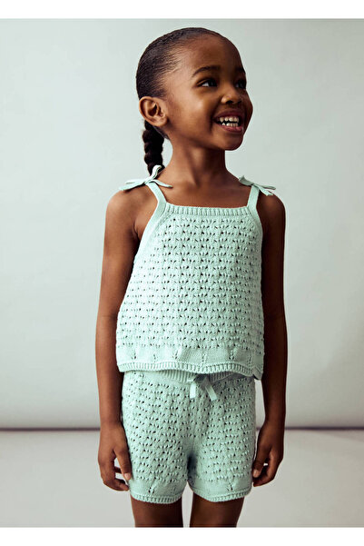MANGO Baby Crochet Knitwear Shorts