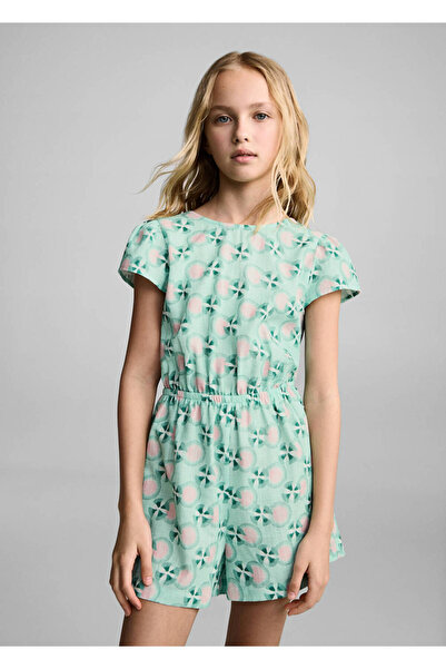 MANGO Kids Bedruckter Shorts-Jumpsuit
